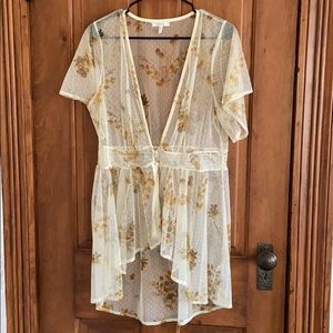 Maurices Boho Vintage Style Sheer Tunic Size L